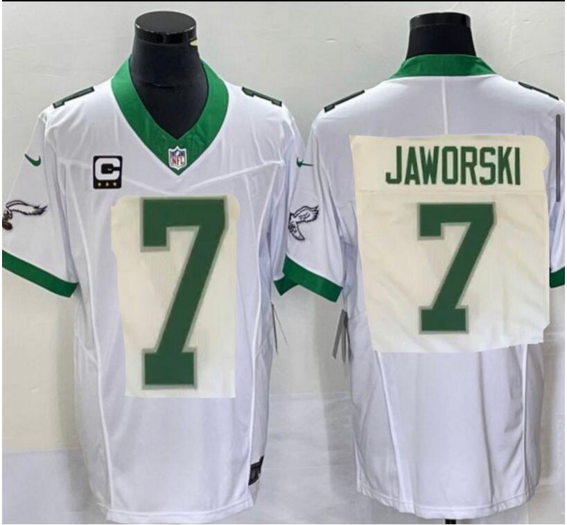 2023 Men NFL Philadelphia Eagles 7 Jaworski Green alternate custom Jersey